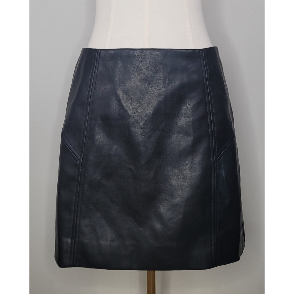 Bagatelle Faux‎ Leather Mini Skirt Black Size Medium Vegan Leather